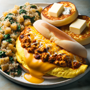 CHILI- N- CHEESE OMELET